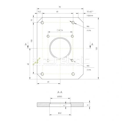 Кронштейн двигателя RY-MB57 3 591 Кронштейн двигателя RY-MB57 фото