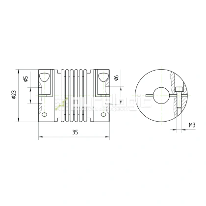Муфта соединительная BB-2335-5-6 972 Муфта соединительная BB-2335-5-6 фото