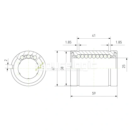 Втулка шариковая LM25-AJ фото