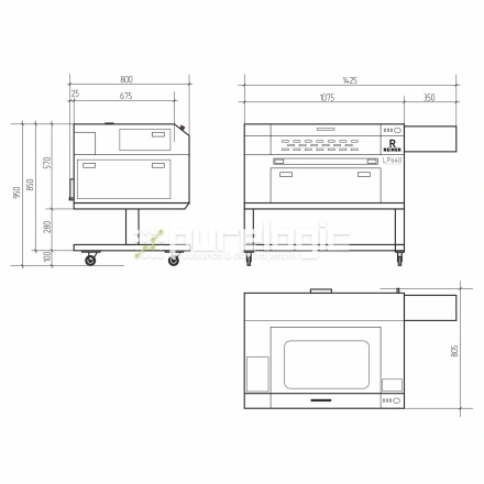 Лазерный станок REINER LP640-80W фото