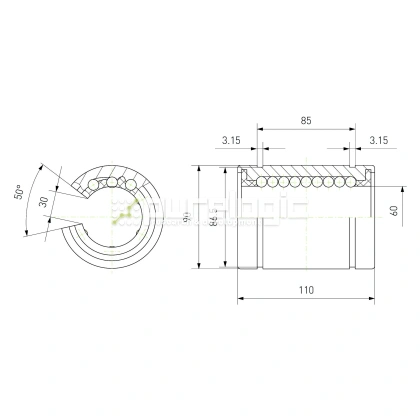 Втулка шариковая LM60-OP фото