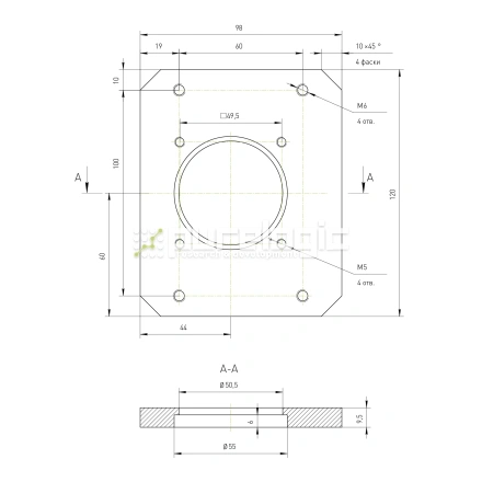 Кронштейн двигателя RY-MB60 фото