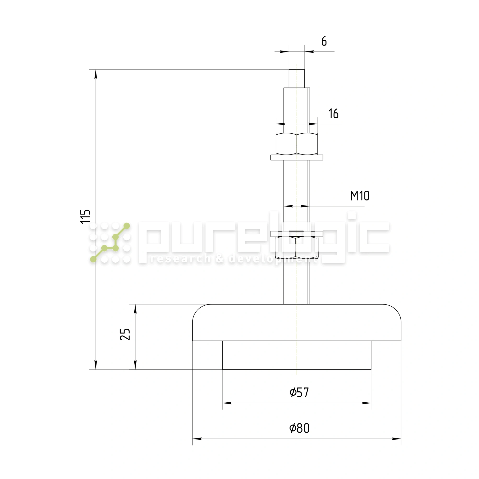 Виброопора HR98-2 1 008 Виброопора HR98-2 фото
