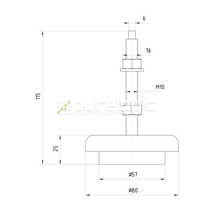 Виброопора HR98-2 1 008 Виброопора HR98-2 фото