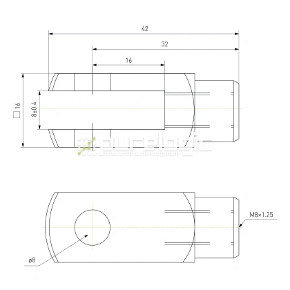 Вилка для штока Y-M8 фото