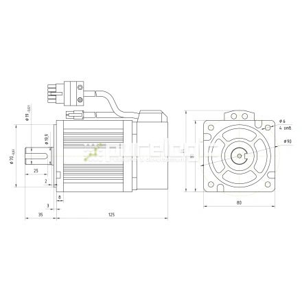 Серводвигатель 80ST-M01330 фото