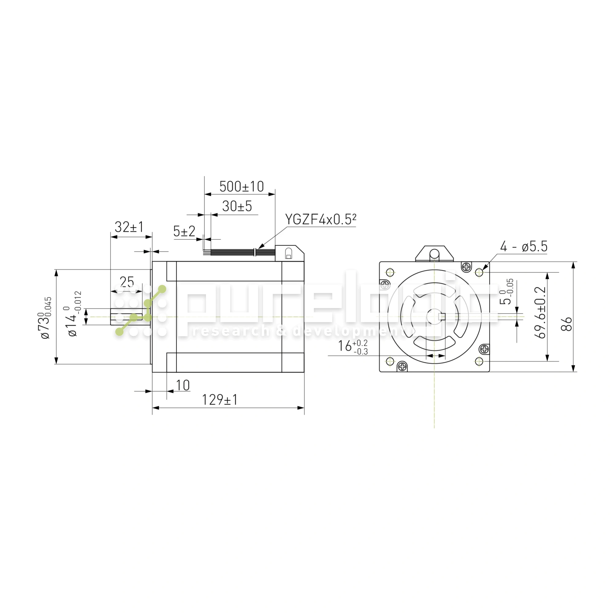 Двигатель шаговый биполярный 86CM120 15 108 Двигатель шаговый биполярный 86CM120 фото