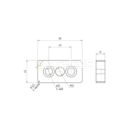 Пластина 4590EGJ-M12 фото