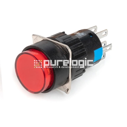 Кнопка на блок с подсветкой AD16-22AD-24V-RED 317 Кнопка на блок с подсветкой AD16-22AD-24V-RED фото