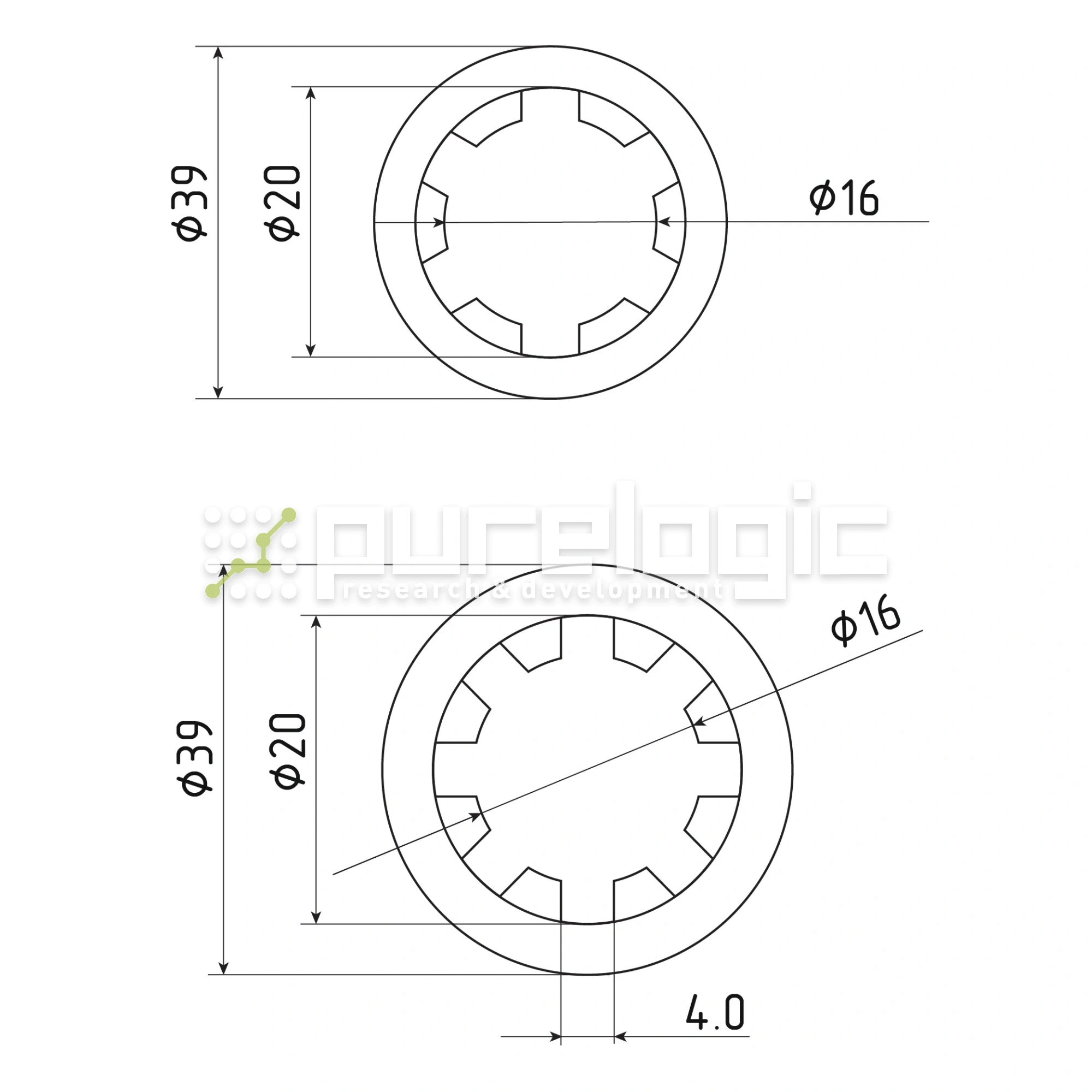 Шлицевая втулка SN-16x20 2 517 Шлицевая втулка SN-16x20 фото