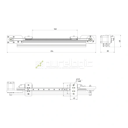 Модуль линейного перемещения PLLM-73-560 фото
