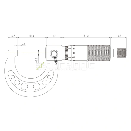 Микрометр внешний PL5201-125A фото
