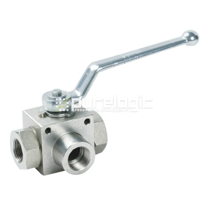 Гидравлический шаровый кран трехходовой PL3K-M36x2 фото