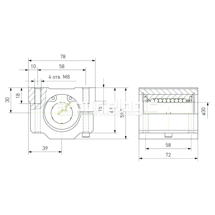 Модуль опорный регулируемый SCJ30 фото