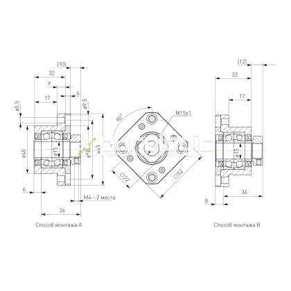 Опора ШВП Hiwin FK15-C5 фото