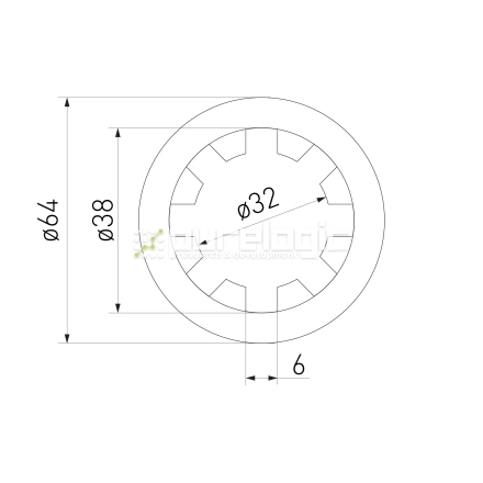 Шлицевая втулка SN-32x38 фото