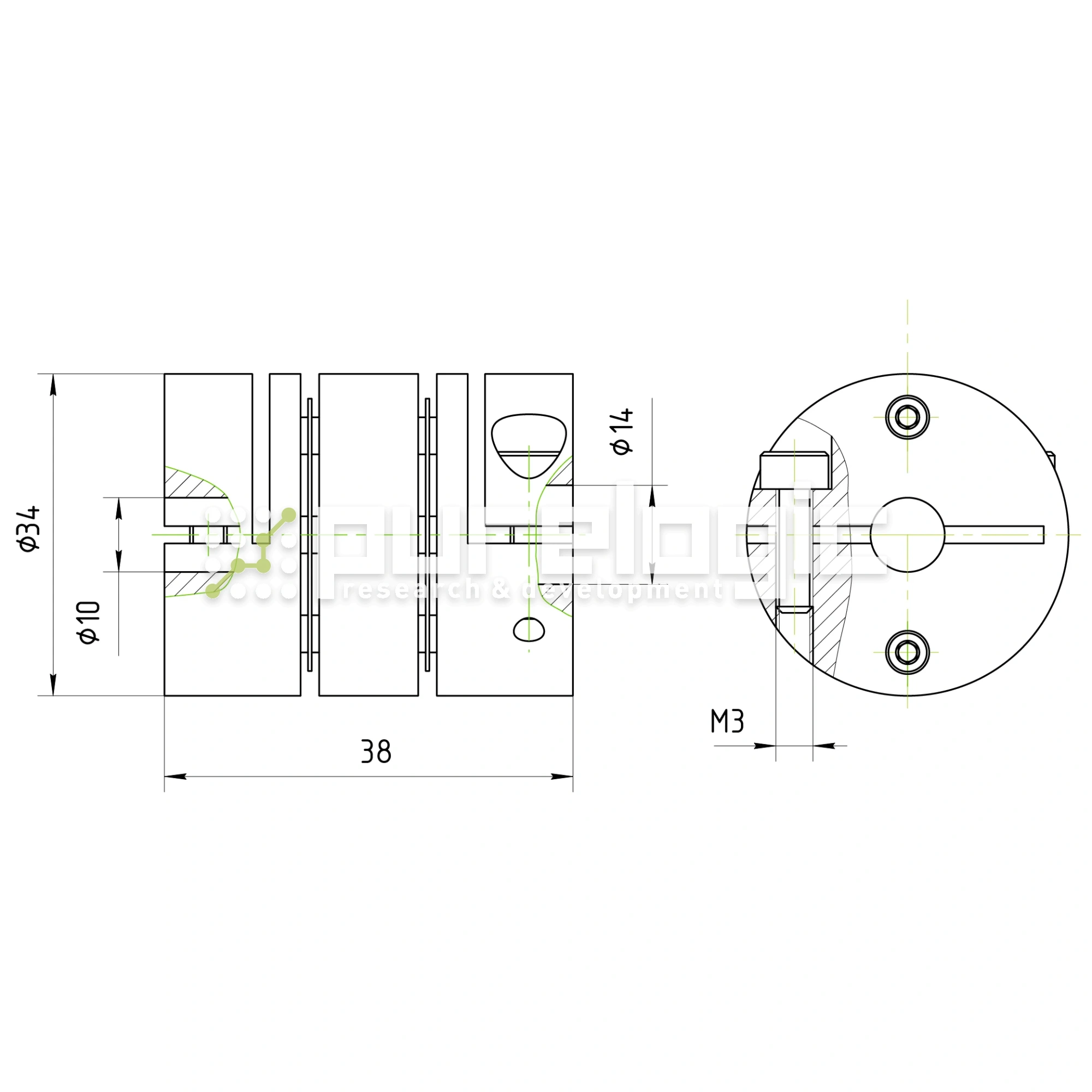Муфта соединительная BD-3438-10-14 2 270 Муфта соединительная BD-3438-10-14 фото