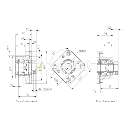 Опора ШВП Hiwin FK20-C5 фото