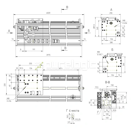 Модуль линейного перемещения PLLM-91L-3.6-1 186 145 Модуль линейного перемещения PLLM-91L-3.6-1 фото