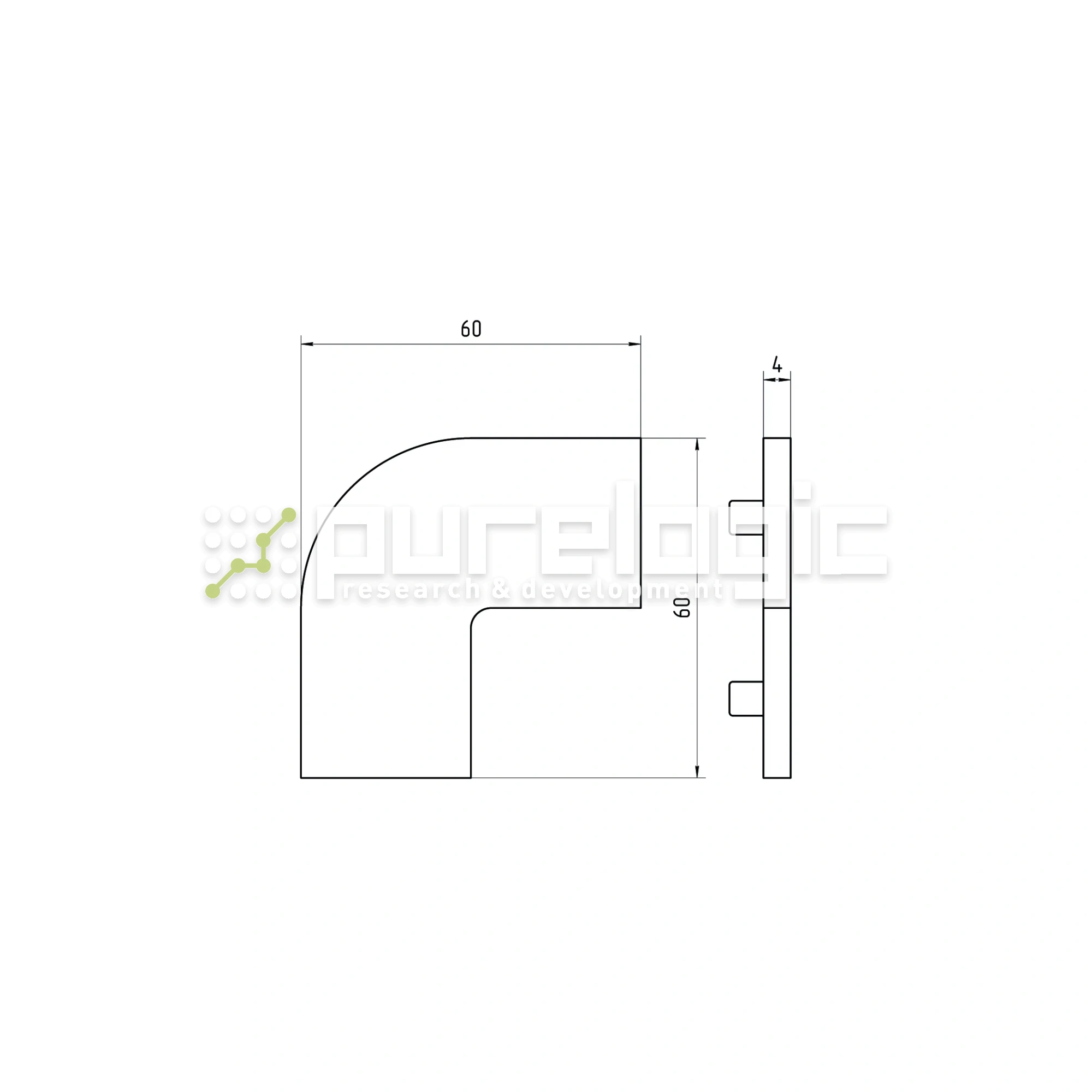 Пластиковая торцевая заглушка 606030BG 76 Пластиковая торцевая заглушка 606030BG фото