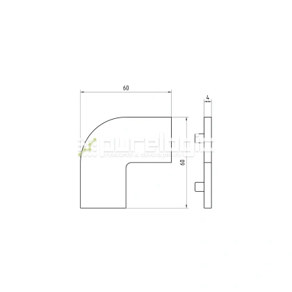 Пластиковая торцевая заглушка 606030BG 76 Пластиковая торцевая заглушка 606030BG фото