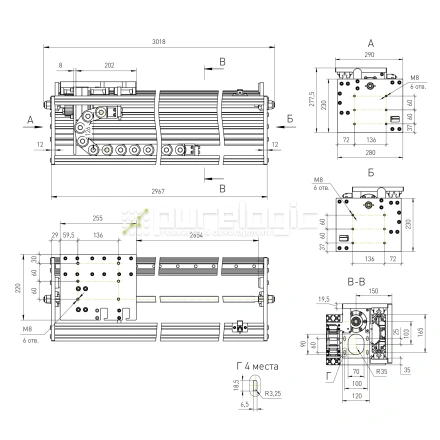 Модуль линейного перемещения PLLM-91L-2.6-1 фото