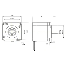 Двигатель шаговый FL86STH156-4208B
