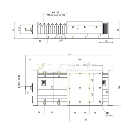 Модуль линейного перемещения PLLM-61H-05150 фото