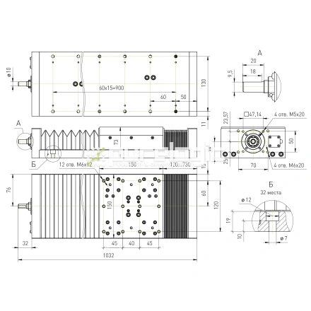 Модуль линейного перемещения PLLM-61L-10610 фото