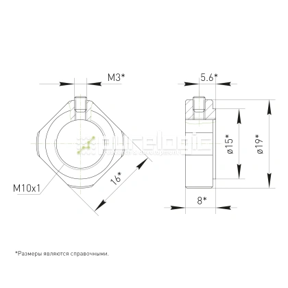 Стопорная гайка BS-M10x1 фото