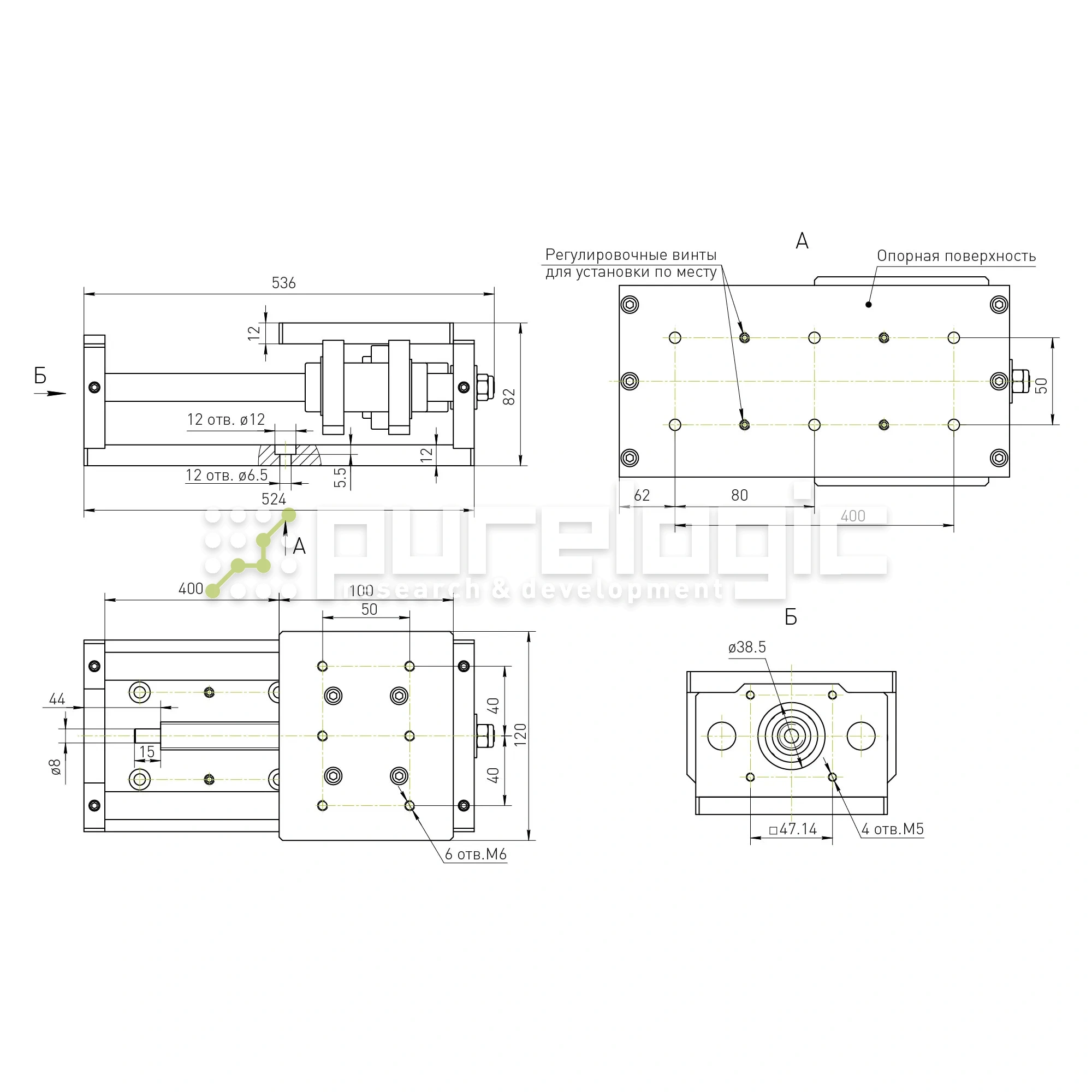 Модуль линейного перемещения PLLM-11-400 35 936 Модуль линейного перемещения PLLM-11-400 фото
