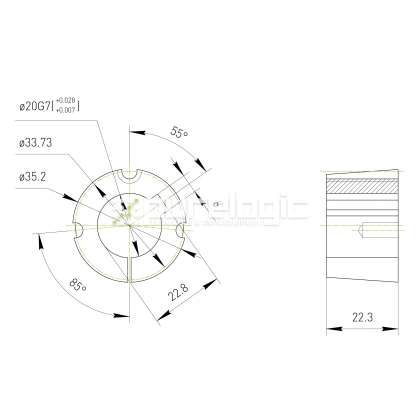 Втулка тапербуш 1008-20 341 Втулка тапербуш 1008-20 фото