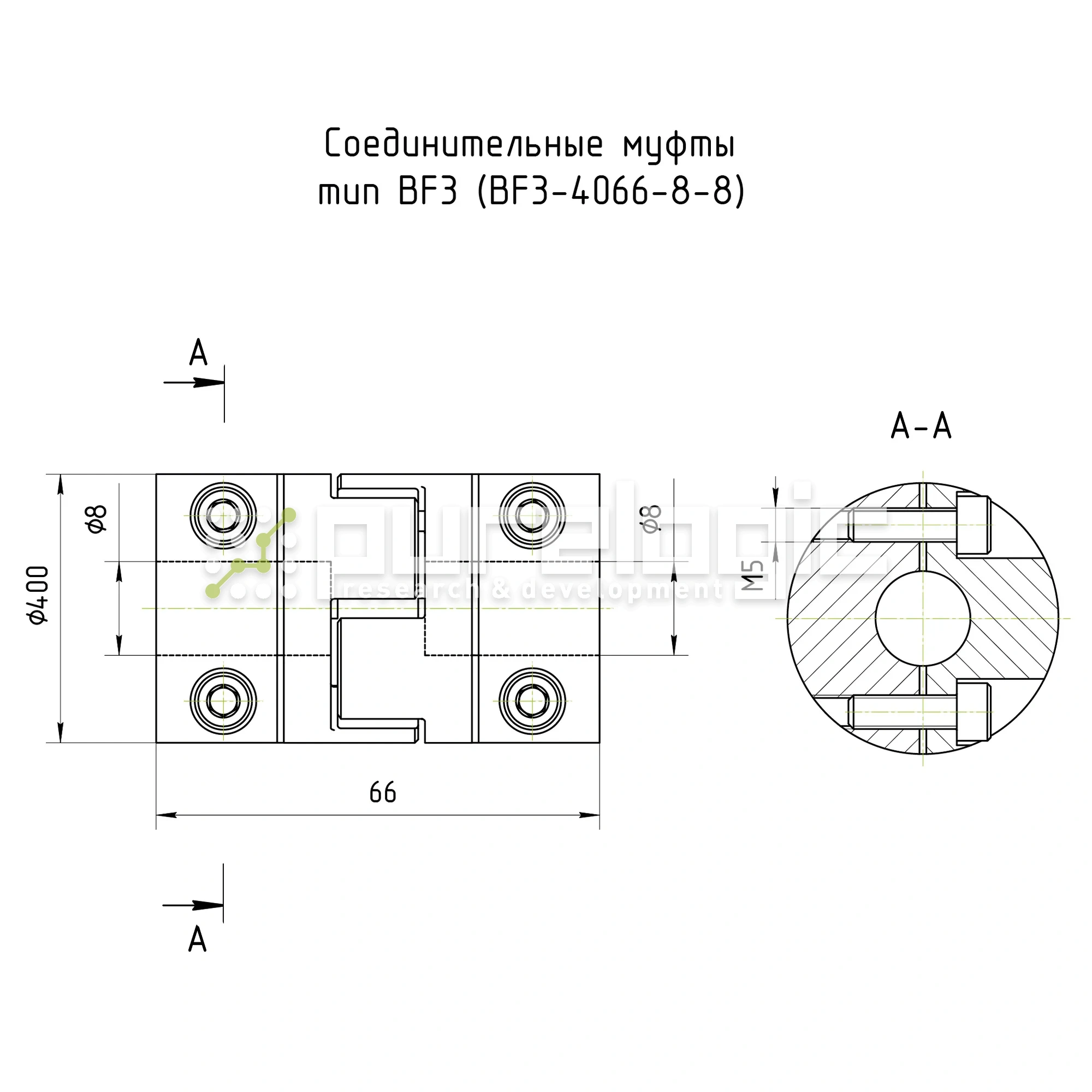 Муфта соединительная BF3-4066-8-8 3 027 Муфта соединительная BF3-4066-8-8 фото