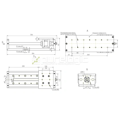Модуль линейного перемещения PLLM-12-200 фото
