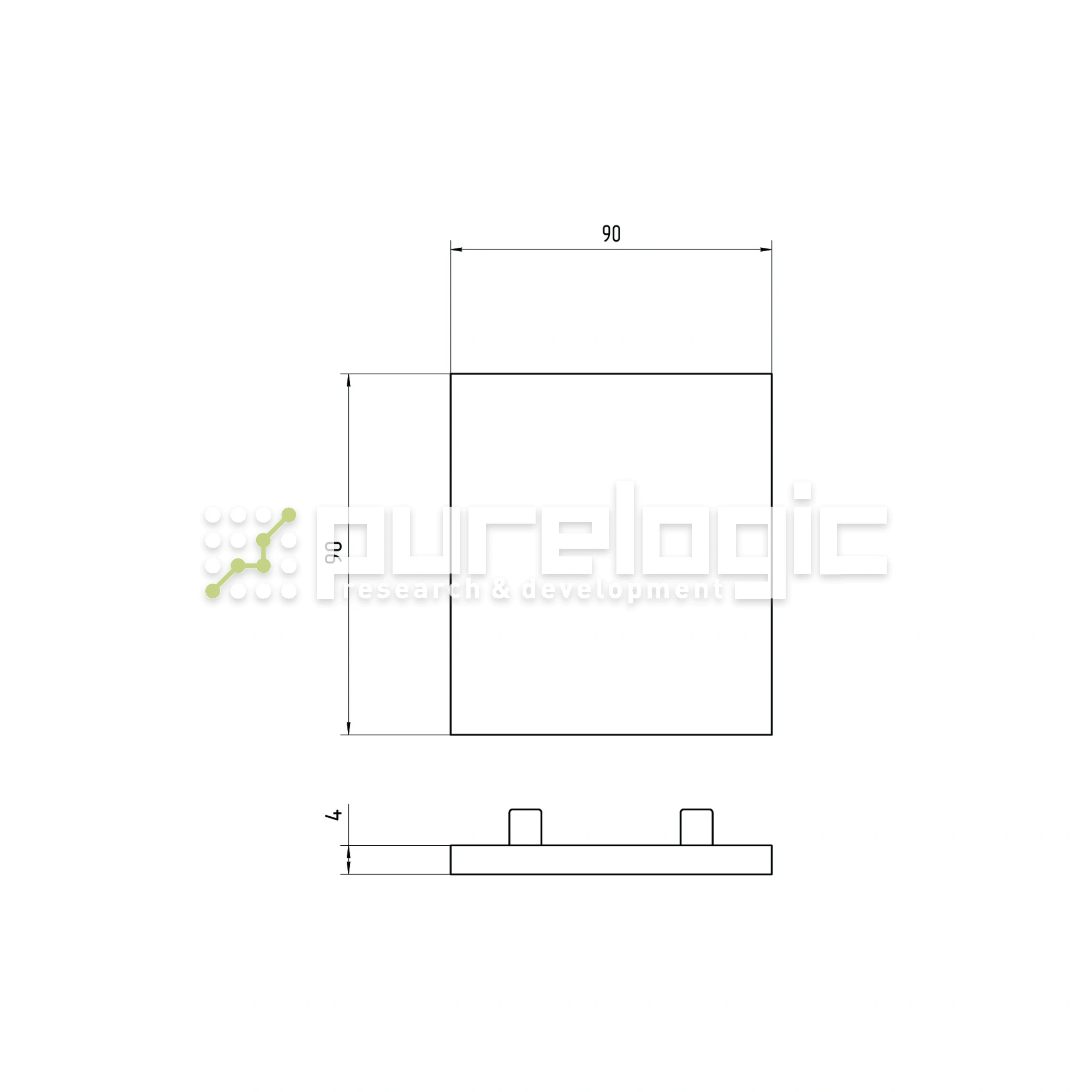 Пластиковая торцевая заглушка 9090BG 76 Пластиковая торцевая заглушка 9090BG фото