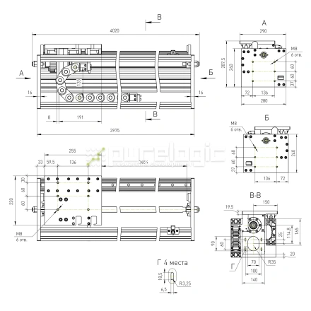 Модуль линейного перемещения PLLM-91L-3.6-1 фото