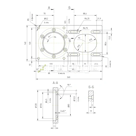 Кронштейн двигателя RY-MB110-2 фото