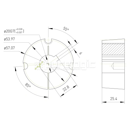 Втулка тапербуш 1610-20 фото