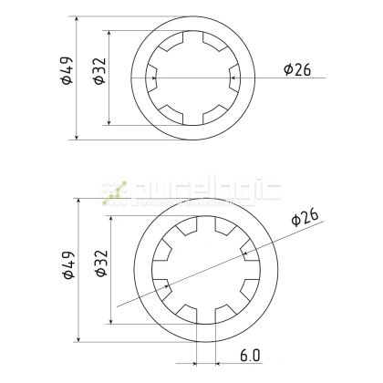 Шлицевая втулка SN-26x32 2 974 Шлицевая втулка SN-26x32 фото