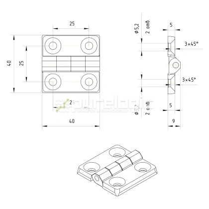 Петля 400111 фото
