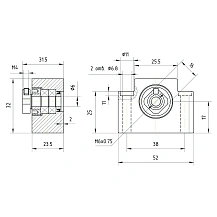 Опора ШВП подшипниковая BK6-C5