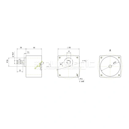 Редуктор для ШД 86GB10K (1:10) 14 598 Редуктор для ШД 86GB10K (1:10) фото