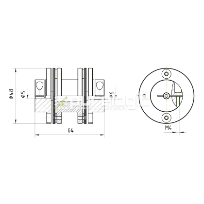 Муфта соединительная BD1-4864-5-6 фото