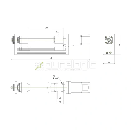 Модуль линейного перемещения PLLM-71-200 фото