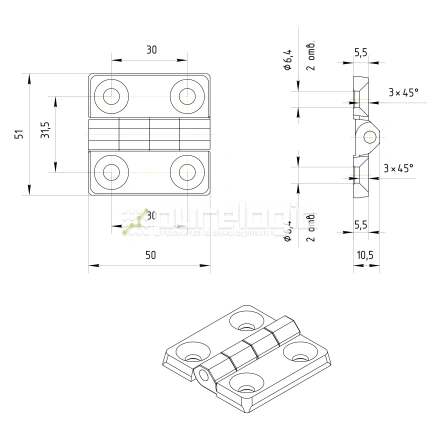 Петля 400113 фото