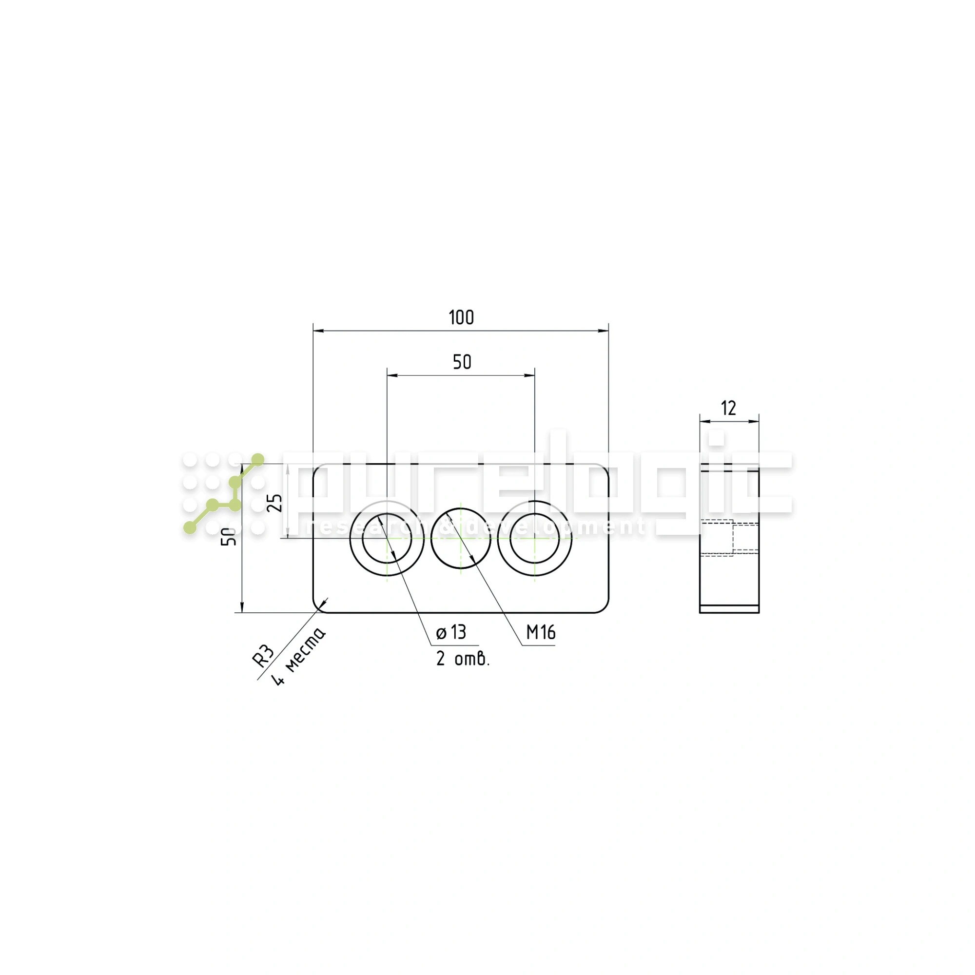 Пластина 50100EGJ-M16 442 Пластина 50100EGJ-M16 фото