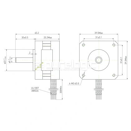 Двигатель шаговый PL39H26-D5 фото