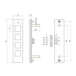Промышленная клавиатура CT-KPS10-4TMM