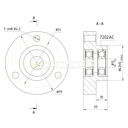 Опора винта PL-FK-15a 3 821 Опора винта PL-FK-15a фото