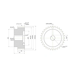 Шестерня косозубая GH3-T32D19 2 711 руб. Шестерня косозубая GH3-T32D19